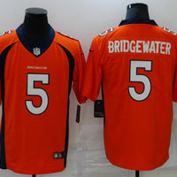 Men's Denver Broncos Teddy Bridgewater #5 Orange Game Jersey1