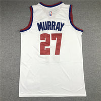 Men's Denver Nuggets Jamal Murray #27 White 2020/21 Swingman Player Jersey1
