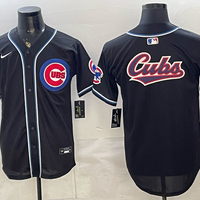 Men's Chicago Cubs Fashion Limited Black Out Jersey
