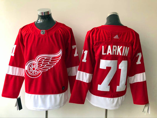 Men's Detroit Red Wings Dylan Larkin #71 Red Home Breakaway Player Jersey1