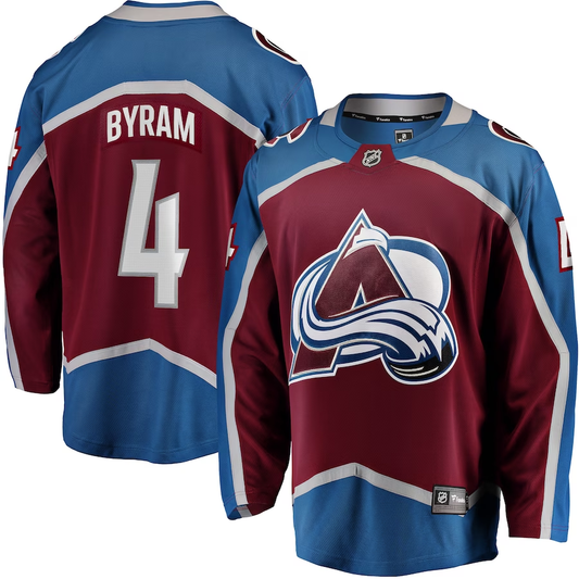 Men's Colorado Avalanche Bowen Byram #4 Maroon Home Breakaway Player Jersey1