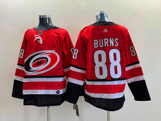 Men's Carolina Hurricanes Brent Burns #88 Red Player Jersey1