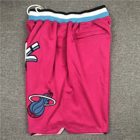 Miami Heat Pink Basketball Shorts - 4