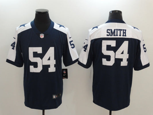 Men's Dallas Cowboys Jaylon Smith #54 Navy Alternate Custom1 Game Jersey1
