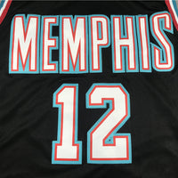 Men's Memphis Grizzlies Ja Morant #12 Black Classics Swingman Jersey1