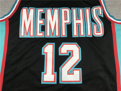 Men's Memphis Grizzlies Ja Morant #12 Black Classics Swingman Jersey1