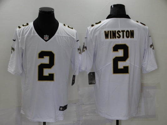 Men's New Orleans Saints Jameis Winston #2 White Game Jersey1