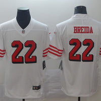 Men's San Francisco 49ers Matt Breida #22 White Game Player Jersey1