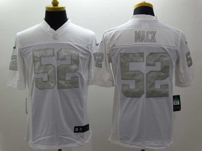 Men's Las Vegas Raiders Khalil Mack #52 White Game Jersey1