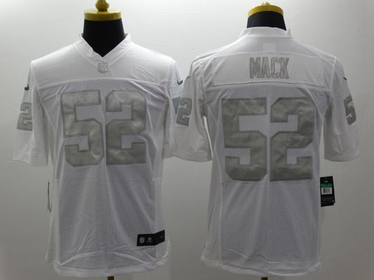 Men's Las Vegas Raiders Khalil Mack #52 White Game Jersey1