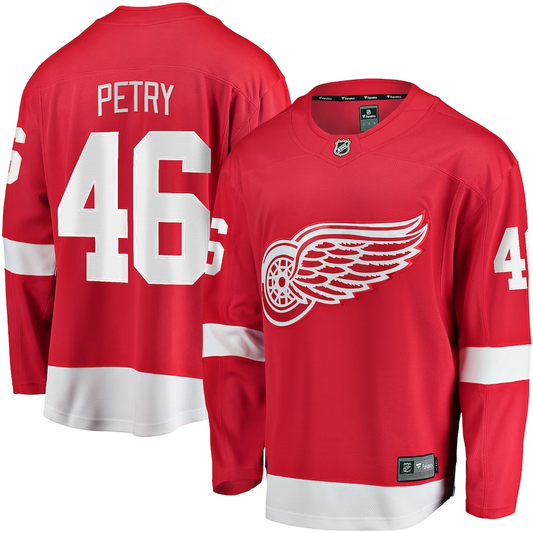 Men's Detroit Red Wings Jeff Petry #46 Red Home Breakaway Jersey1