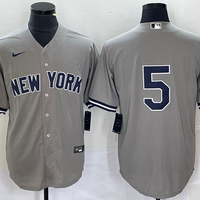 Men's New York Yankees Joe DiMaggio #5 Gray Replica Player Name Jersey1