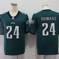 Men's Philadelphia Eagles Jordan Howard #24 Midnight Green Game Player Jersey1