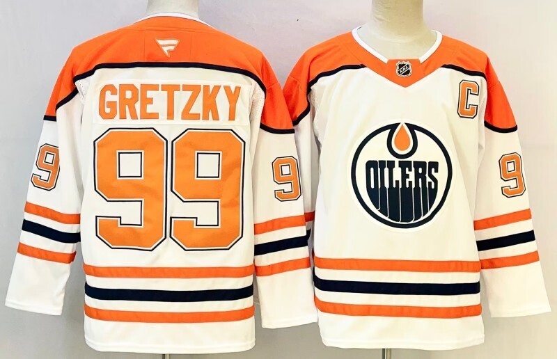 Men's Edmonton Oilers Wayne Gretzky #99 Fanatics White Player Jersey