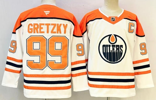 Men's Edmonton Oilers Wayne Gretzky #99 Fanatics White Player Jersey