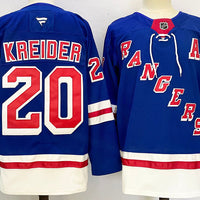 Men's New York Rangers Chris Kreider #20 Fanatics Blue Home Breakaway Player Jersey