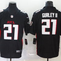 Men's Atlanta Falcons Todd Gurley II #21 Black Game Player Jersey1