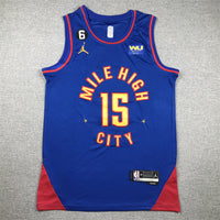 Men's Denver Nuggets Nikola Jokic #15 Blue 2022/23 Statement Edition Swingman Jersey1