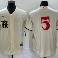 Men's Texas Rangers Corey Seager #5 Cream 2023 City Connect Replica Player Jersey1