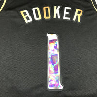 Men's Phoenix Suns Devin Booker #1 Black Swingman Player Jersey1