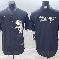 Men's Chicago White Sox Black Alternate Replica Game Jersey1