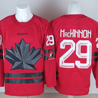 Men's Canada Hockey Nathan MacKinnon #29 Red 2026 Winter Olympics Jersey