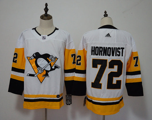 Men's Pittsburgh Penguins Patric Hornqvist #72 White Player Game Jersey1