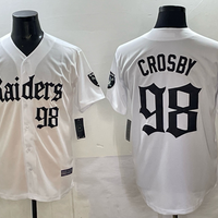 Men's Las Vegas Raiders Maxx Crosby #98 White Team Game Jersey