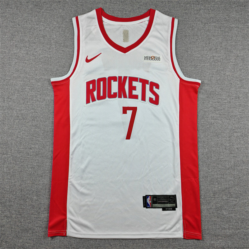 Kevin Durant #7 Houston Rockets White 2020-21 Swingman Jersey Association Edition - JerseysFreak