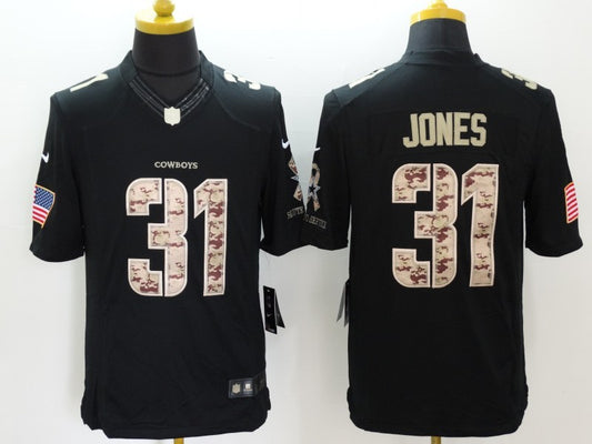 Men's Dallas Cowboys Byron Jones #31 Black Game Player Jersey1