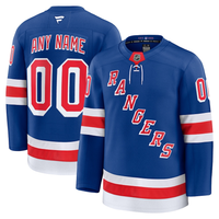 Men's New York Rangers Fanatics Royal Home Premium Custom Jersey