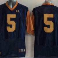 Men's Notre Dame Fighting Irish Manti Te'o #5 Navy Player Jersey