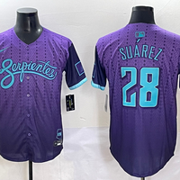 Men's Arizona Diamondbacks Eugenio Suarez #28 Purple 2025 City Connect Limited Player Jersey