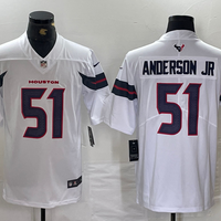 Men's Houston Texans Will Anderson Jr. #51 White Game Jersey