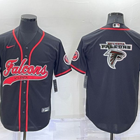 Men's Atlanta Falcons Black Game Jersey1