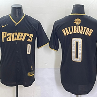 Men's Indiana Pacers Tyrese Haliburton #0 Black Replica Player Jersey
