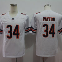 Men's Chicago Bears Walter Payton #34 White Player Game Jersey1
