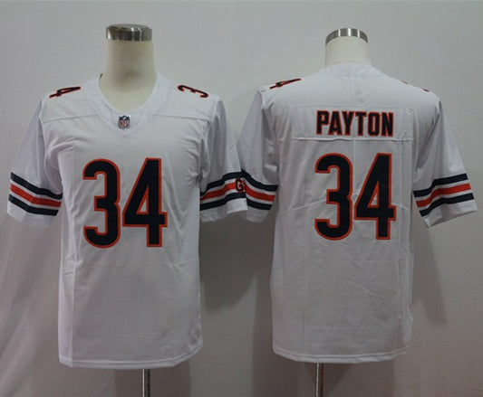 Men's Chicago Bears Walter Payton #34 White Player Game Jersey1