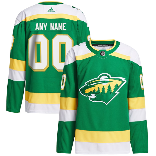 Men's Minnesota Wild Green Alternate 2023/24 Primegreen Authentic Custom Jersey1