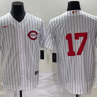 Men's Cincinnati Reds Aaron Boone #17 White 2022 MLB at Field of Dreams Game Authentic Player Jersey1