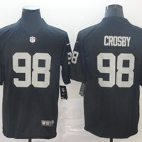 Men's Las Vegas Raiders Maxx Crosby #98 Black Game Player Jersey1