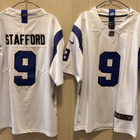 Men's Los Angeles Rams Matthew Stafford #9 Fearsome White Game Jersey