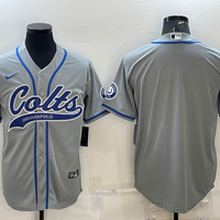Men's Indianapolis Colts Gray Blank Jersey1