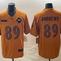Men's Baltimore Ravens Mark Andrews #89 Brown 2023 Salute To Service Limited Jersey1