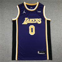 Men's Los Angeles Lakers Russell Westbrook Purple 2020/21 Swingman Player Jersey1