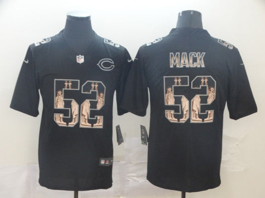 Men's Chicago Bears #52 Khalil Mack Black Player Replica Jersey1