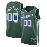 Detroit Pistons Green 2022-23 Swingman Custom Jersey City Edition - JerseysFreak