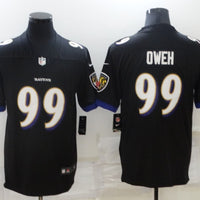 Men's Baltimore Ravens Odafe Oweh #99 Black Game Jersey1