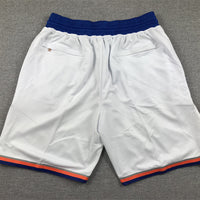 Men's New York Knicks White Association Edition Pocket Shorts1