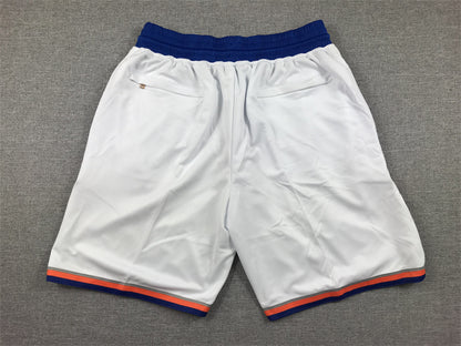 Men's New York Knicks White Association Edition Pocket Shorts1